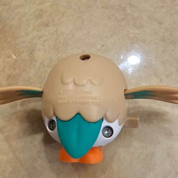 Pokemon Sun Moon 2 ROWLET Wind-Up Owl Happy Meal Toy McDonald's 2017 - Picture 3 of 5